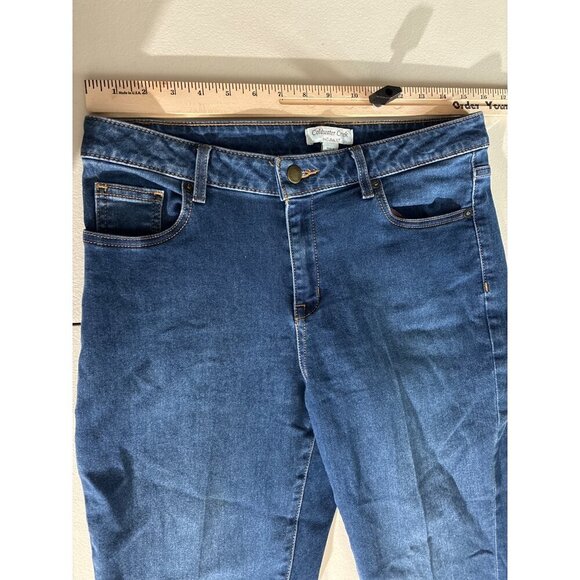 Coldwater Creek Jeans Womens Size 6 Blue Natural Fit Straight Leg Jeans Denim - Picture 2 of 8